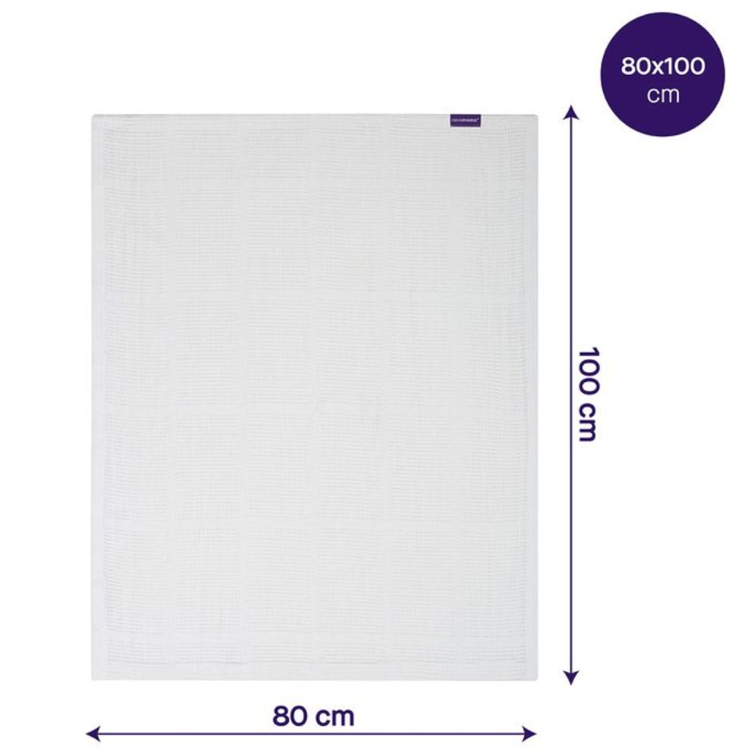 ClevaMama Cellular Blanket 80 x 100cm White