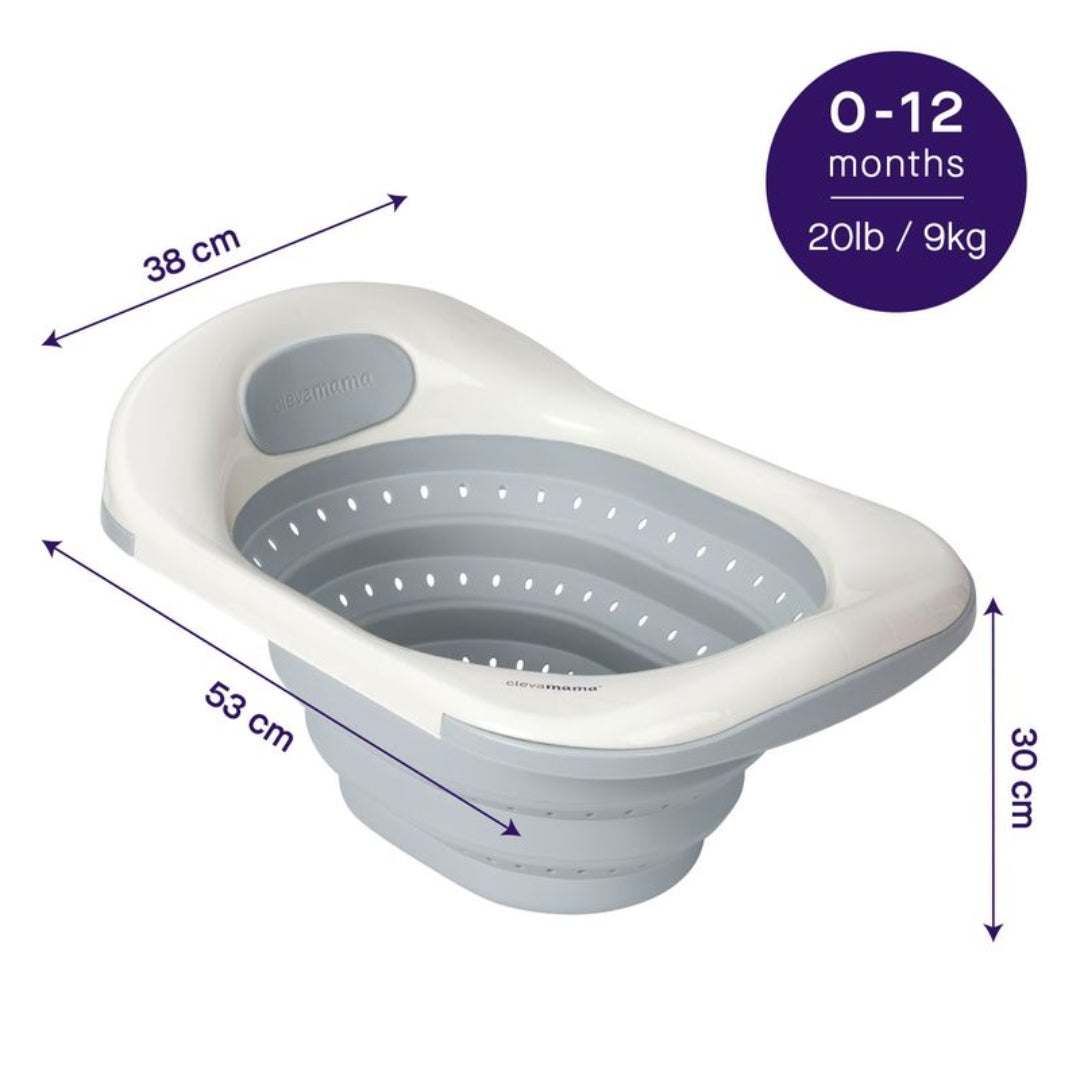 ClevaMama ClevaBath The Sink Bath Grey