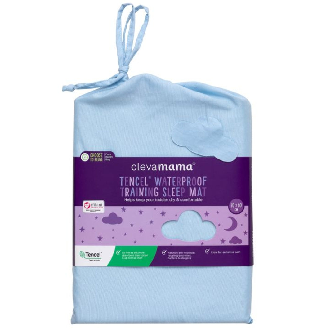 ClevaMama Tencel Toilet Training Sleep Mat Blue