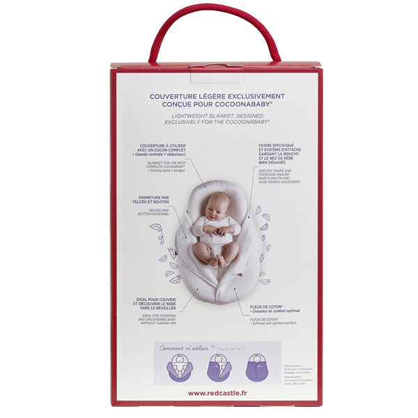Red Castle CocoonaBaby CocoonaCover Lightweight 0.5Tog White