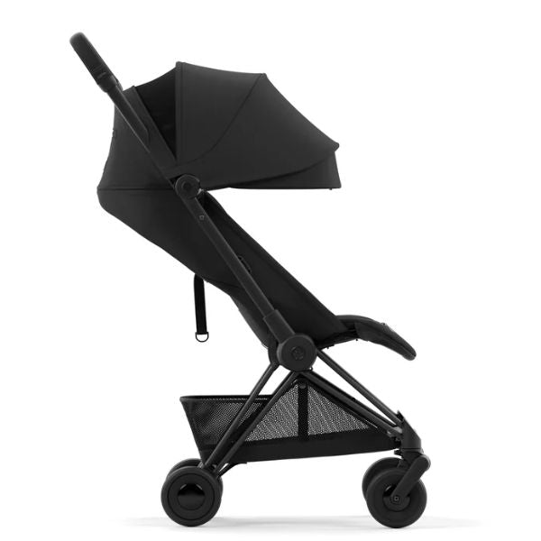 CYBEX Coya Stroller + Cloud Q Capsule Stardust Black + Adaptors