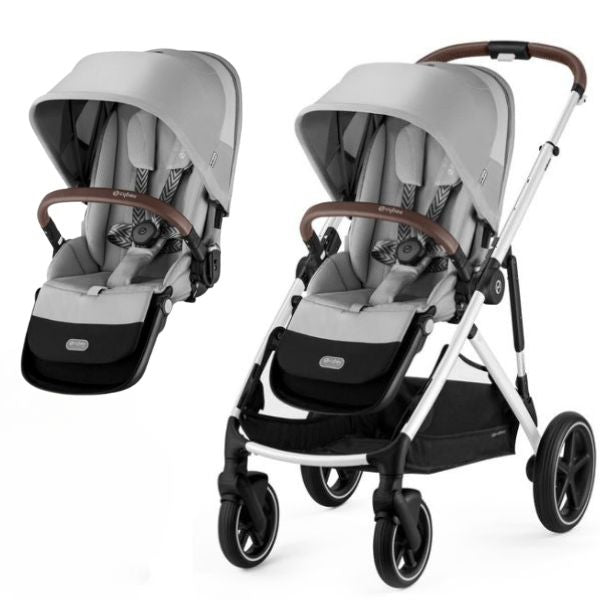 Cybex Gazelle S Pram 2023 Lava Grey + Gazelle S Second Seat
