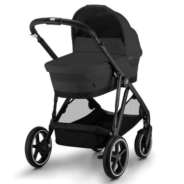 Cybex Gazelle S Pram 2023 Moon Black + Gazelle S Carry Cot