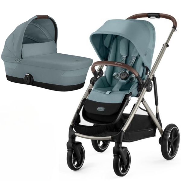 Cybex Gazelle S Pram 2023 Sky Blue + Gazelle S Carry Cot