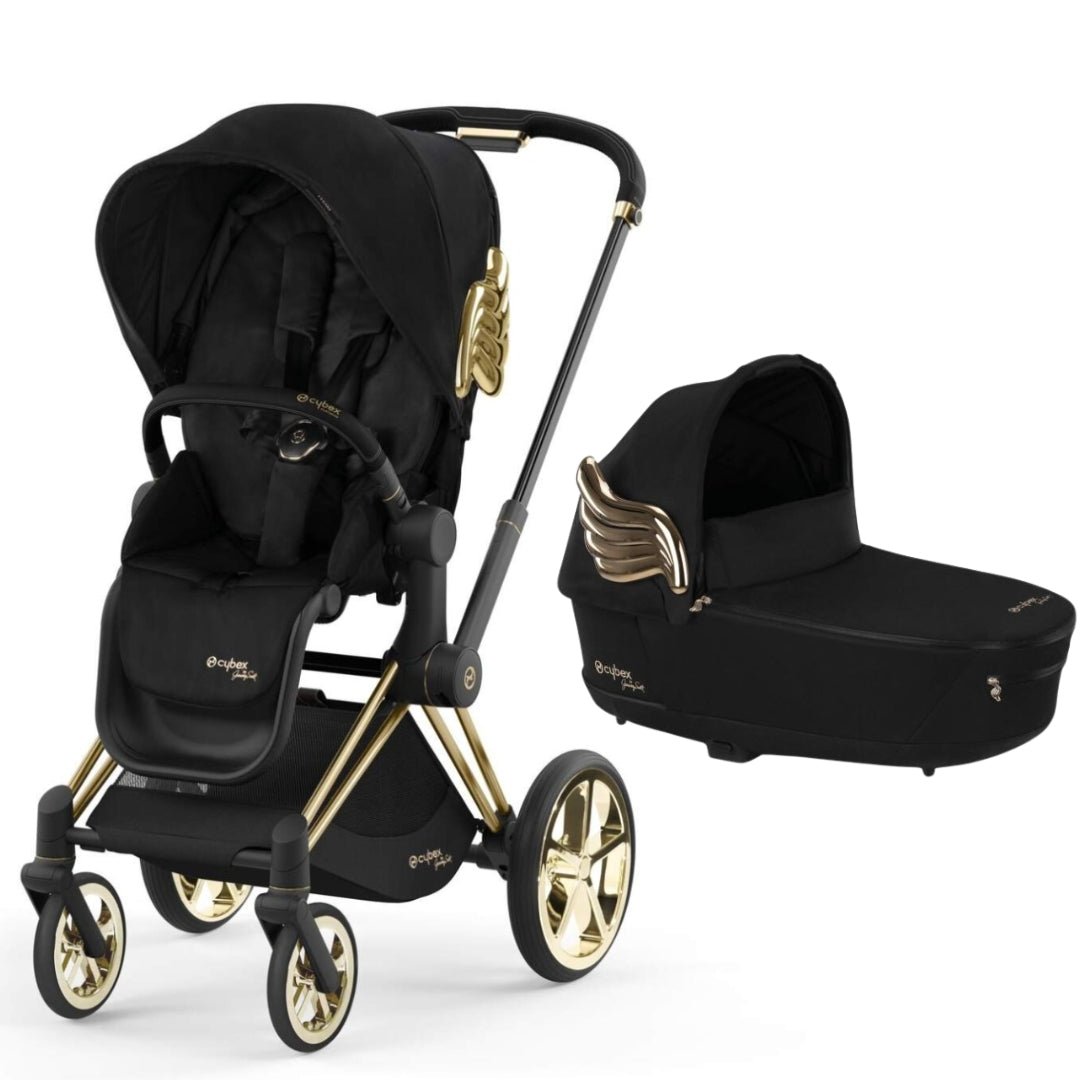 Cybex Priam V25 Pram Wings by Jeremy Scott with Lux Carrycot
