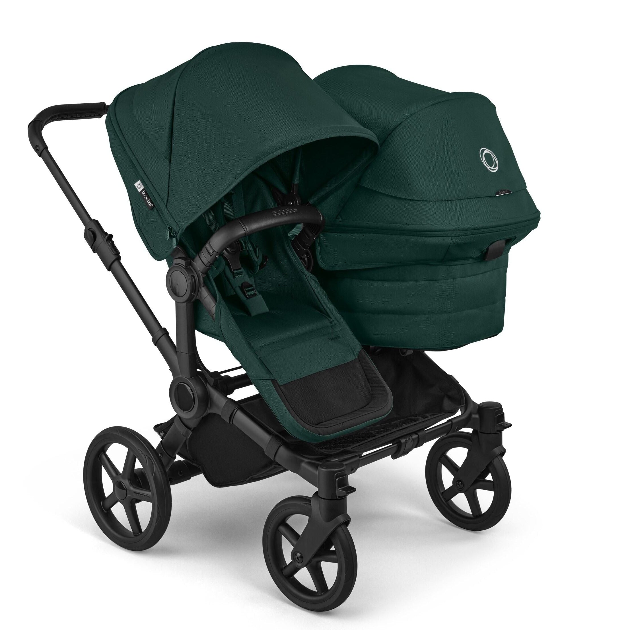 Bugaboo Donkey 6 Double Pram TRAVEL SYSTEM (includes Bugaboo Turtle car seat with base & adaptors)