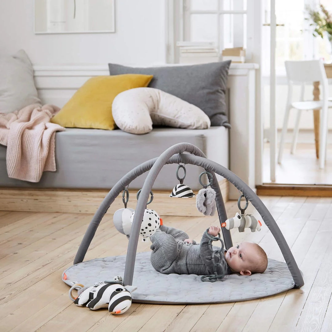 Done By Deer Activity Play Mat Deer Friends Grey