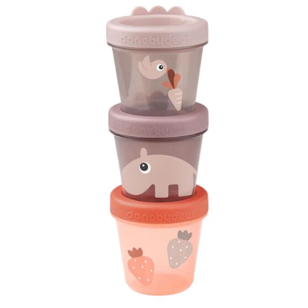 Done By Deer Baby Food Container 3-Pack Ozzo Powder
