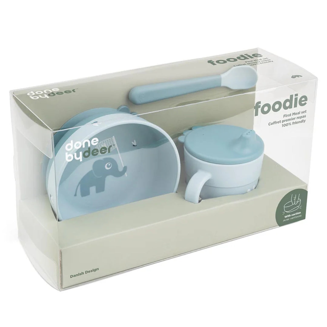 Done By Deer Foodie First Meal Set Elphee Blue