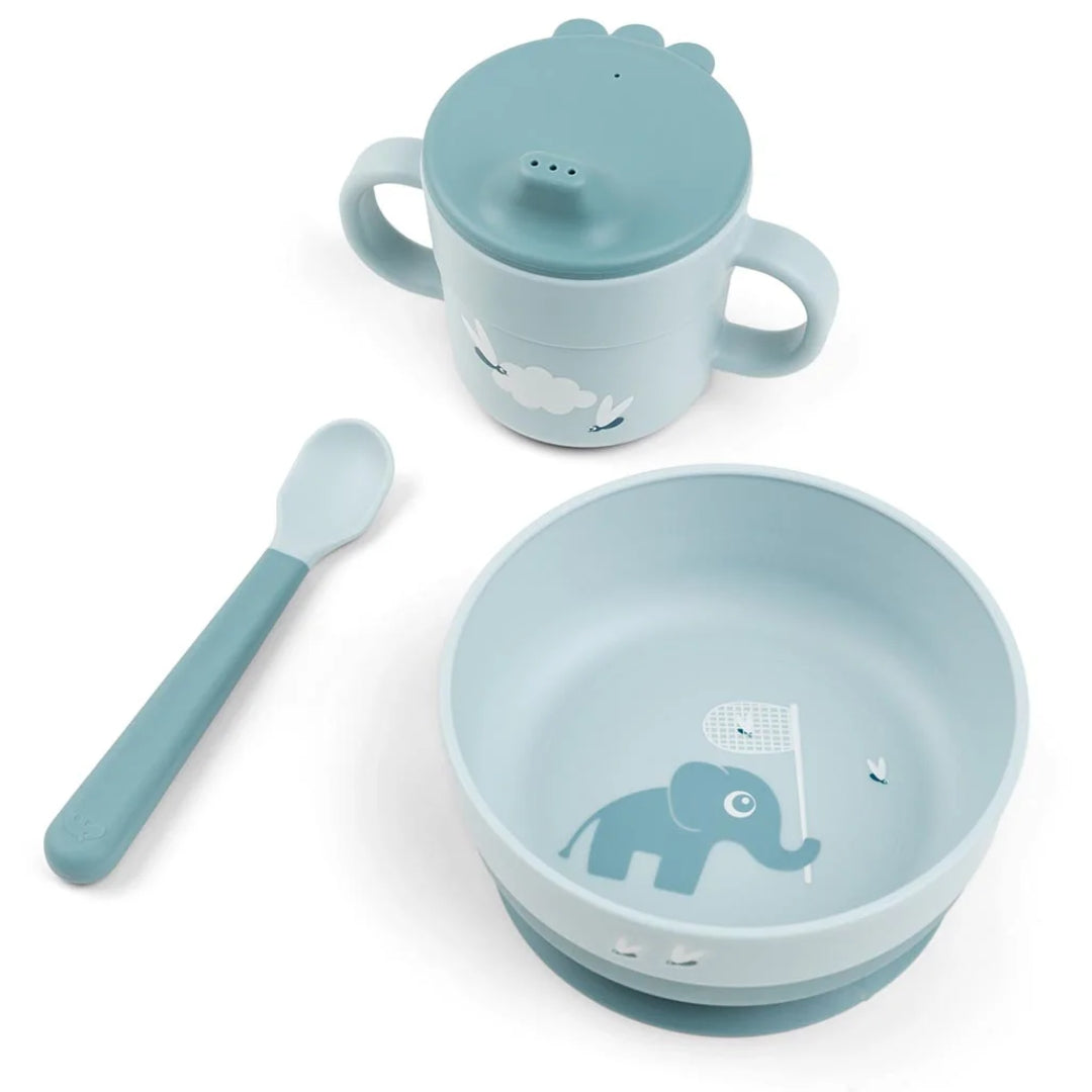 Done By Deer Foodie First Meal Set Elphee Blue
