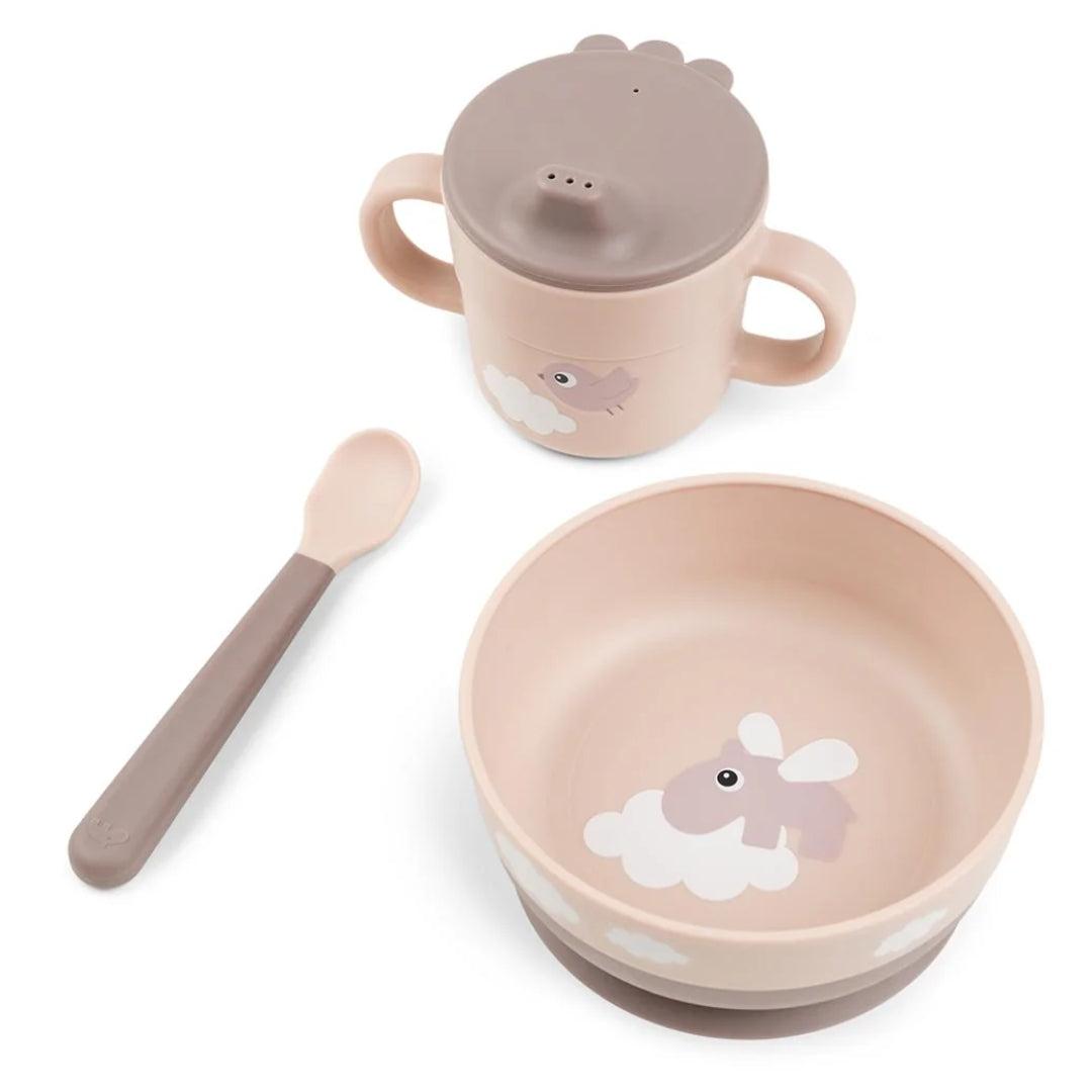 Done By Deer Foodie First Meal Set Happy Clouds Powder