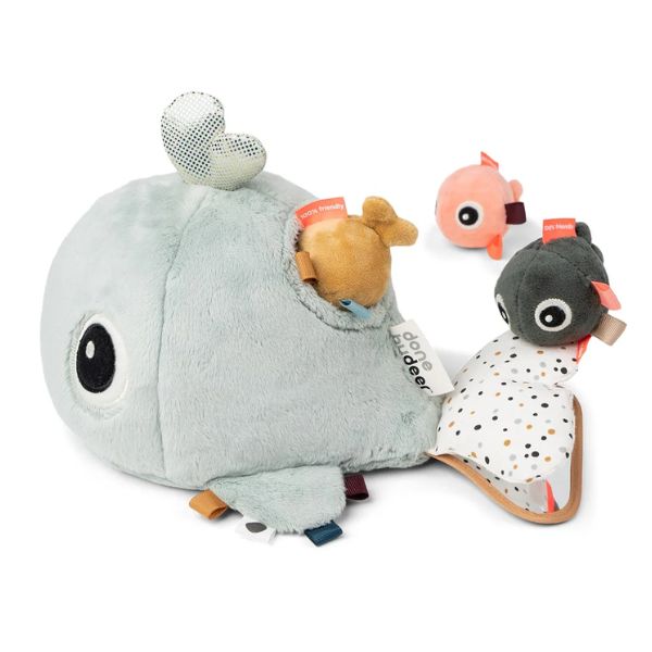 Done By Deer Hide & Seek Activity Toy Wally Blue