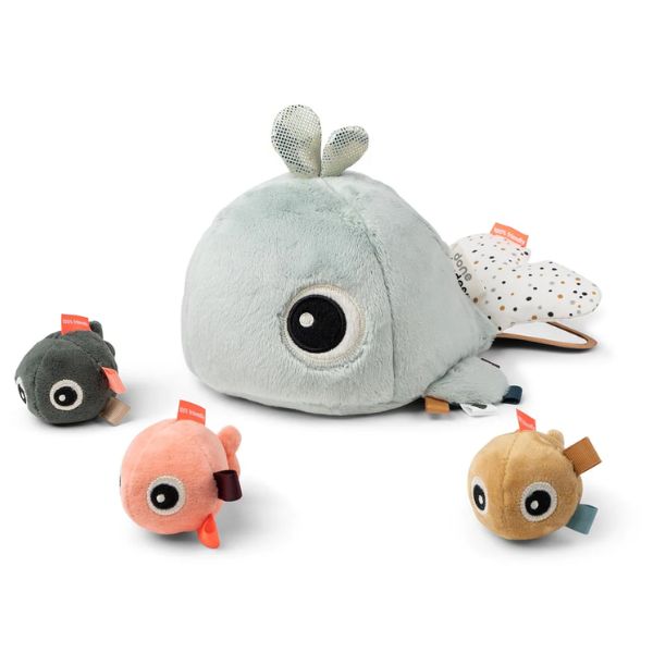 Done By Deer Hide & Seek Activity Toy Wally Blue