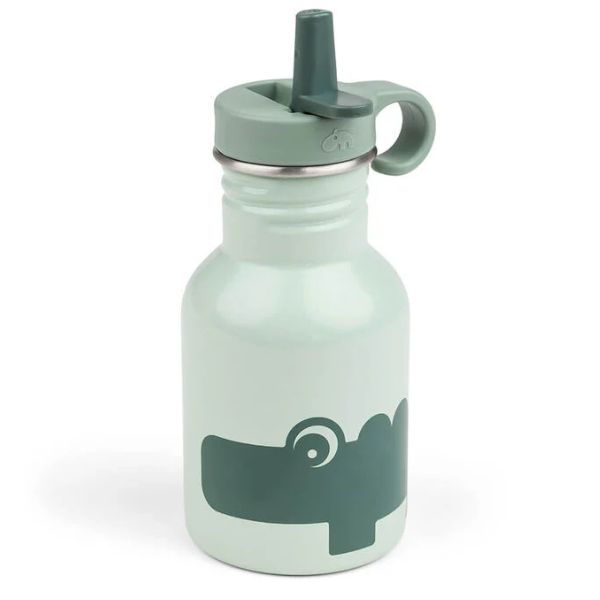 Done By Deer Metal Bottle Croco Green