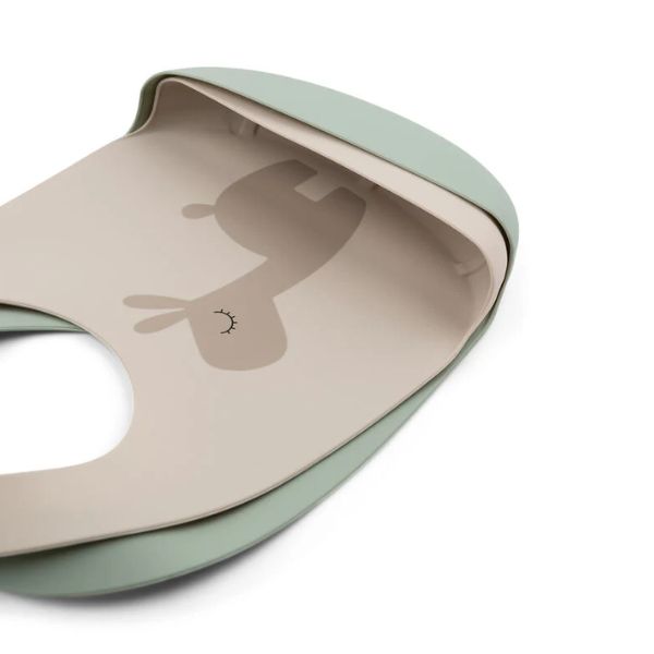 Done By Deer Silicone Bib 2 pack Lalee Sand/Green