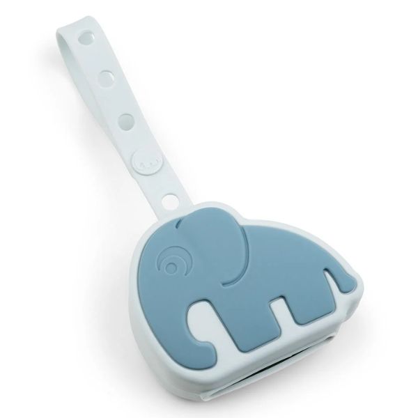 Done By Deer Silicone Pacifier Pouch Elphee Blue