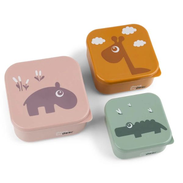 Done By Deer Snack Box Set 3 pcs Deer Friends Powder Mix