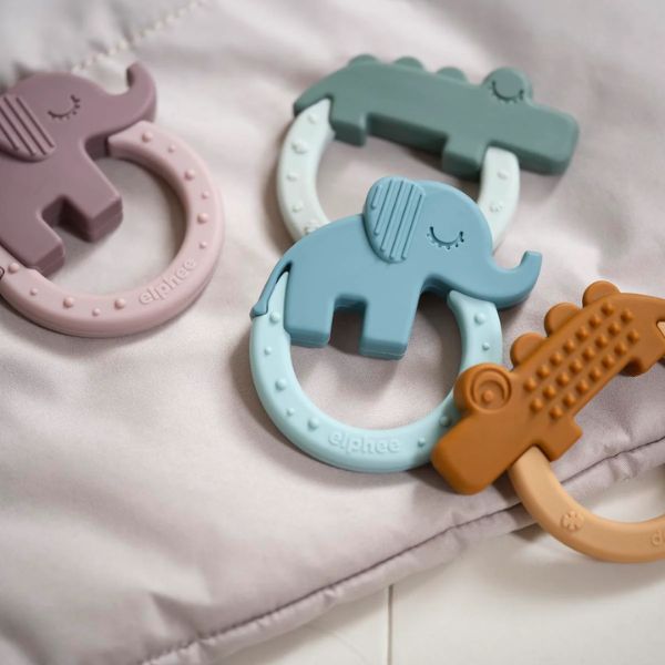 Done By Deer Teether 2 Pack Deer Friends Mustard/Powder