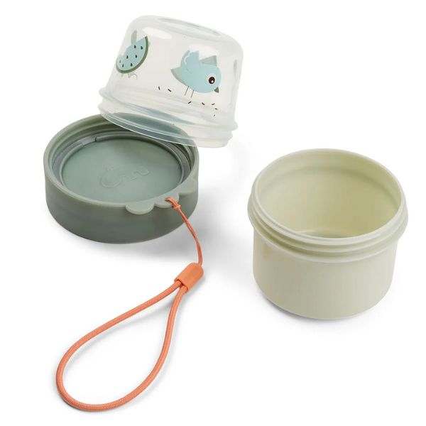 Done By Deer To Go 2-Way Snack Container Small Birdee Green