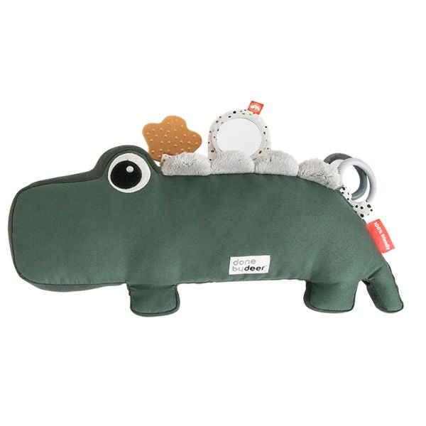 Done By Deer Tummy Time Activity Toy Croco Green