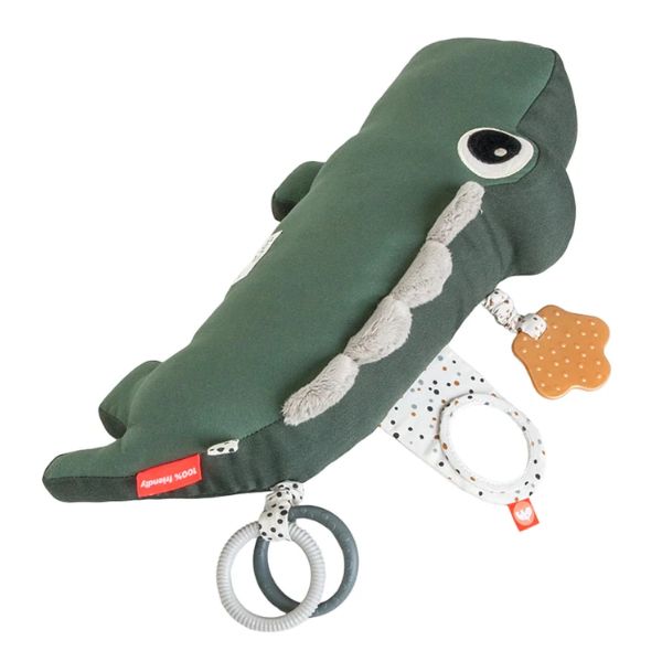 Done By Deer Tummy Time Activity Toy Croco Green