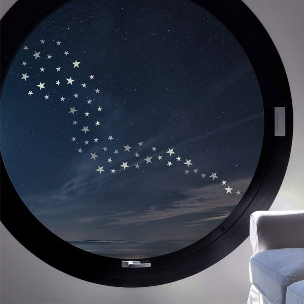 Decowall Little Stars Graphic Stickers Silver