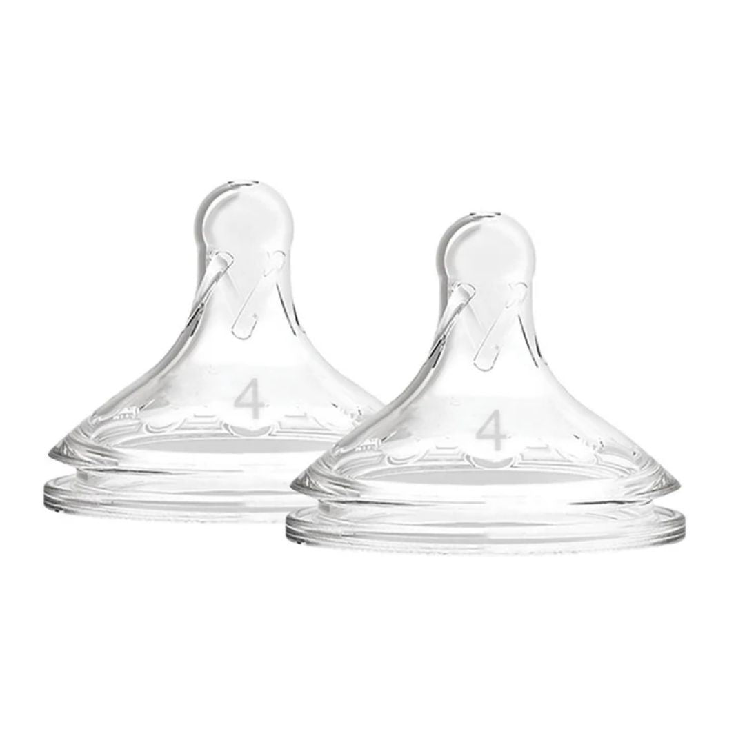 Dr Brown's Level 4 Anti Colic Wide Neck Options+ Teat Fast Flow 9m+ 2-Pack