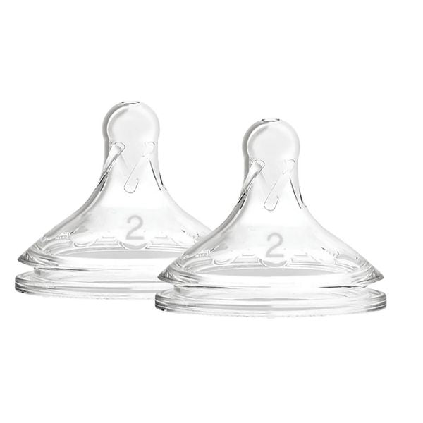 Dr Brown's Level 2 Anti Colic Wide Neck Options+ Teat Medium Flow 3m+ 2pk