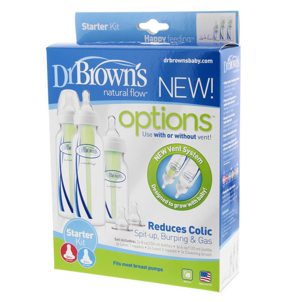 Dr Brown's Standard Narrow Neck OPTIONS Starter Kit