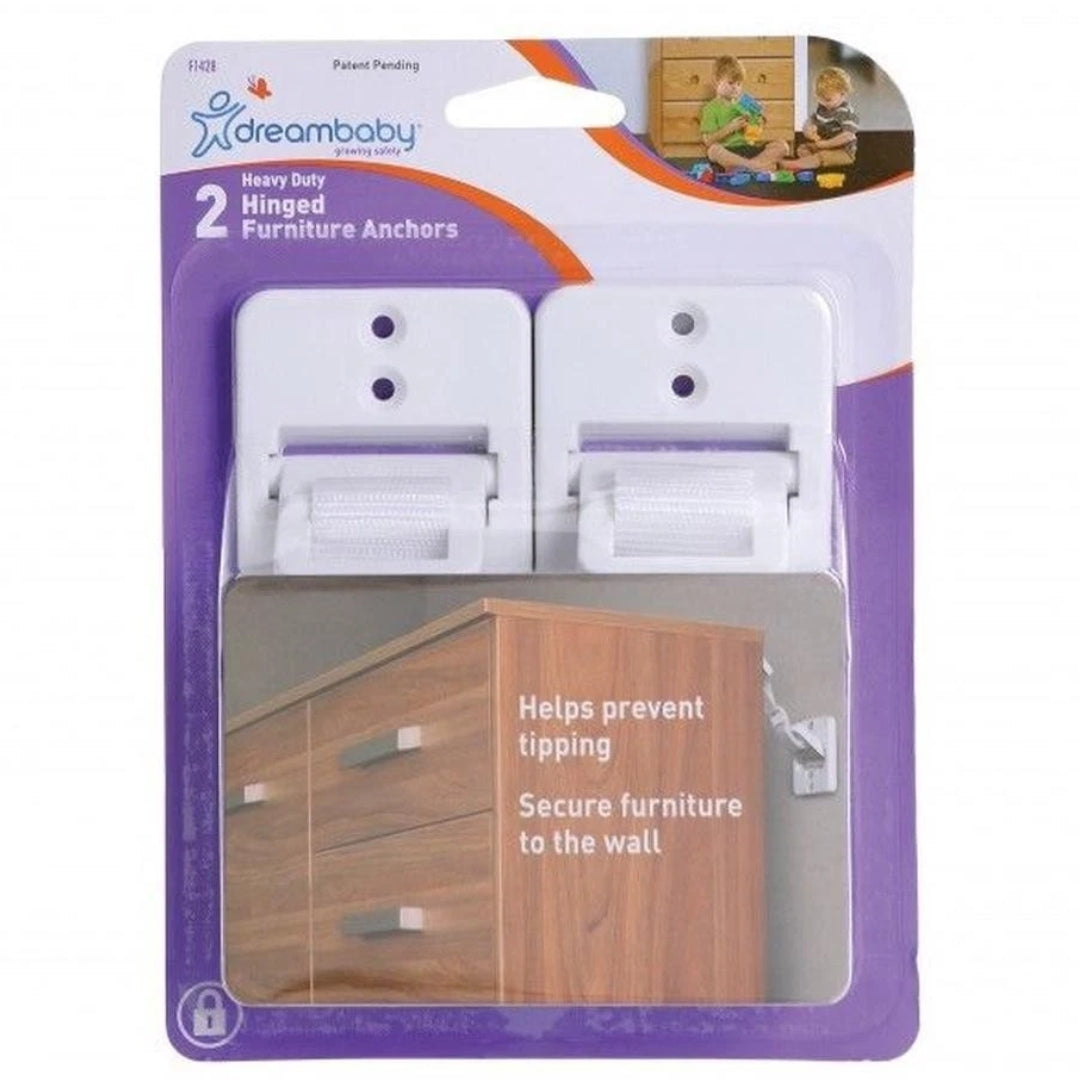 Dreambaby Hinged Furniture Anchors 2pk