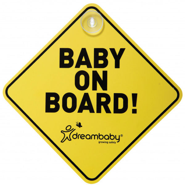 Dreambaby Baby On Board Sign Yellow