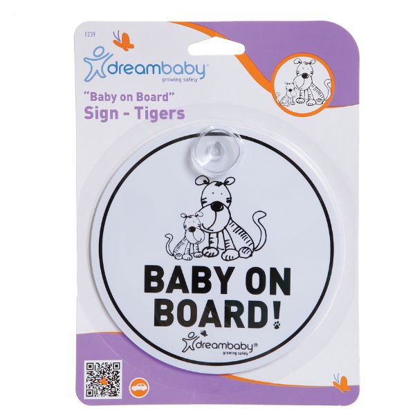 Dreambaby Baby On Board Sign Tigers