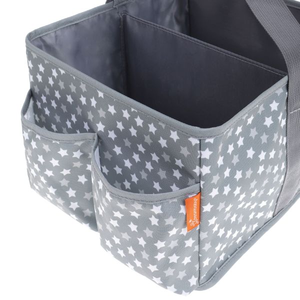 Dreambaby Nappy Caddy Stars Grey – Baby Kingdom