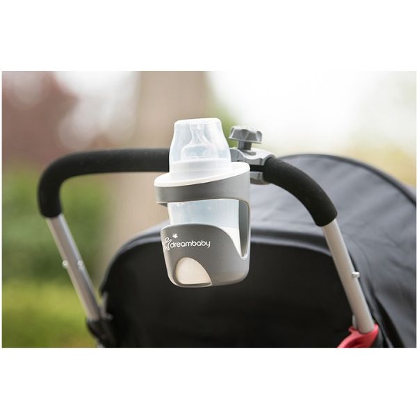 Dreambaby StrollerBuddy Drink Holder Grey/White Trim