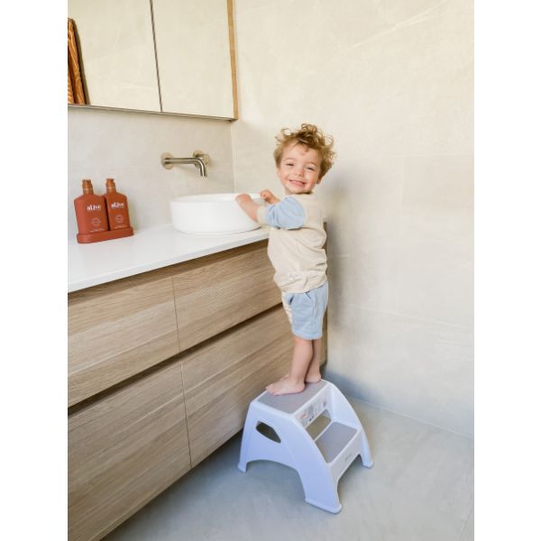 Dreambaby Toddler & Me 2 Step Stool Grey