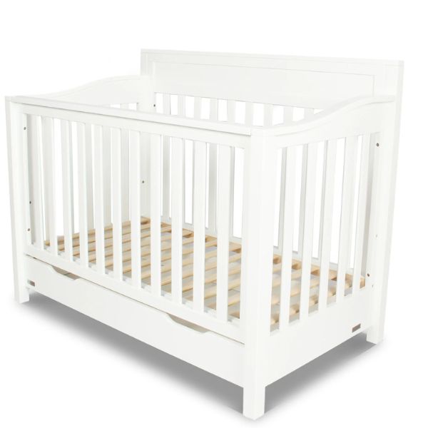 Eldita Chelsea Cot with Mattress + Versatile Chest