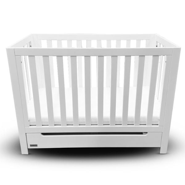 Eldita Kensington Compact Cot White with Mattress