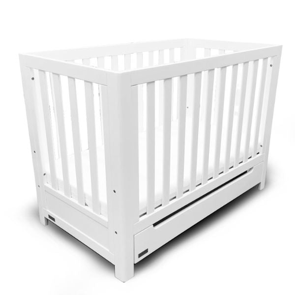 Eldita Kensington Compact Cot White with Mattress
