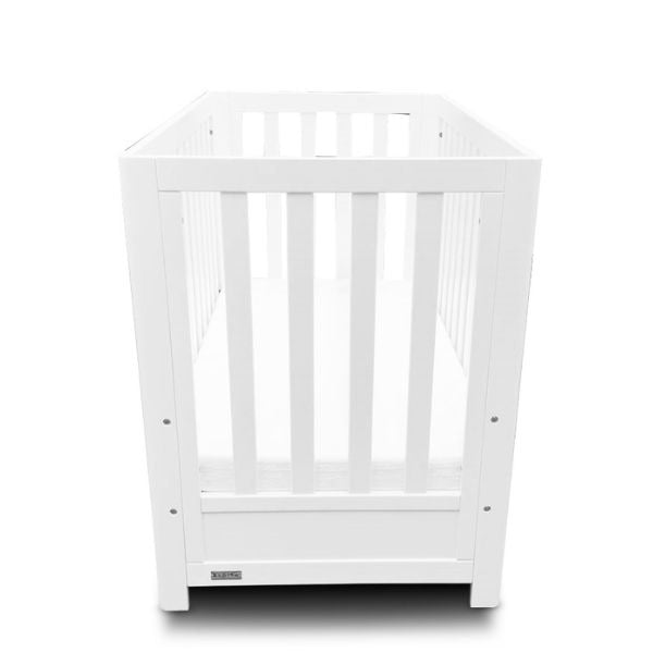 Eldita Kensington Compact Cot White with Mattress