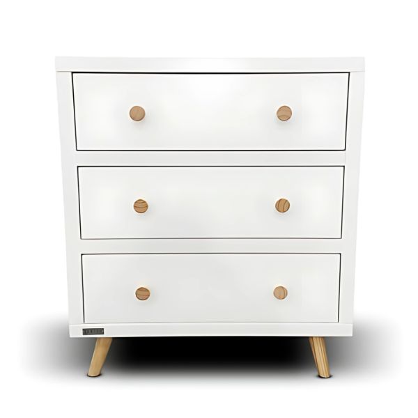 Eldita Kent Cot White/Natural with Mattress + Kent Chest