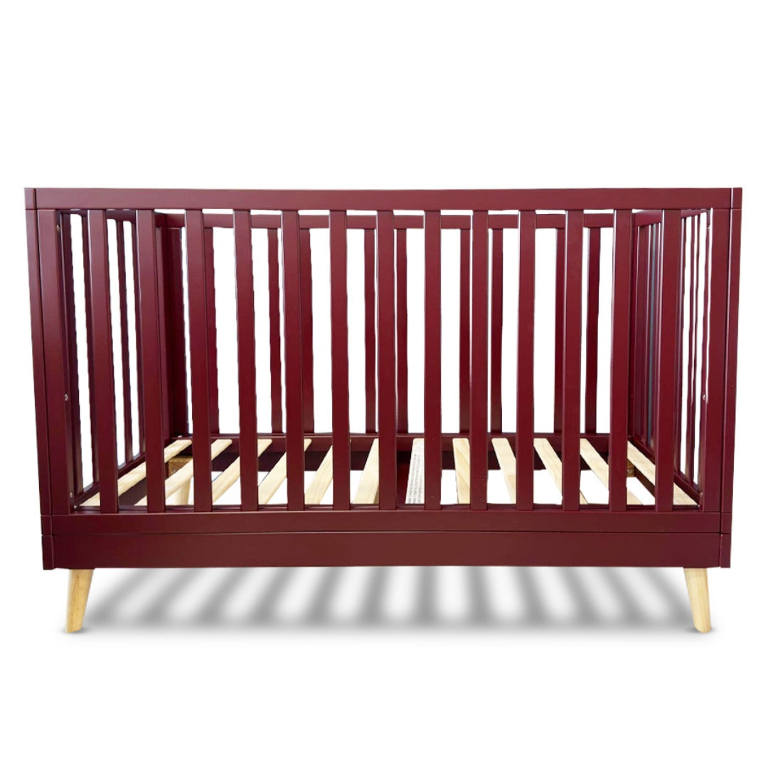 Eldita Kent Cot Limited Edition Dark Red with Mattress