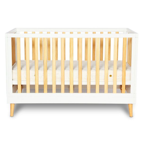 Eldita Kent Cot White/Natural with Mattress