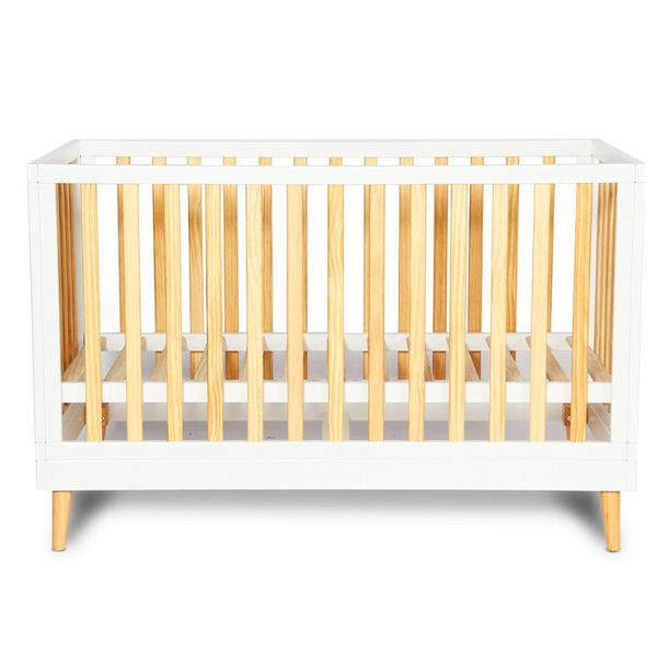 Eldita Kent Cot White/Natural with Mattress + Kent Chest