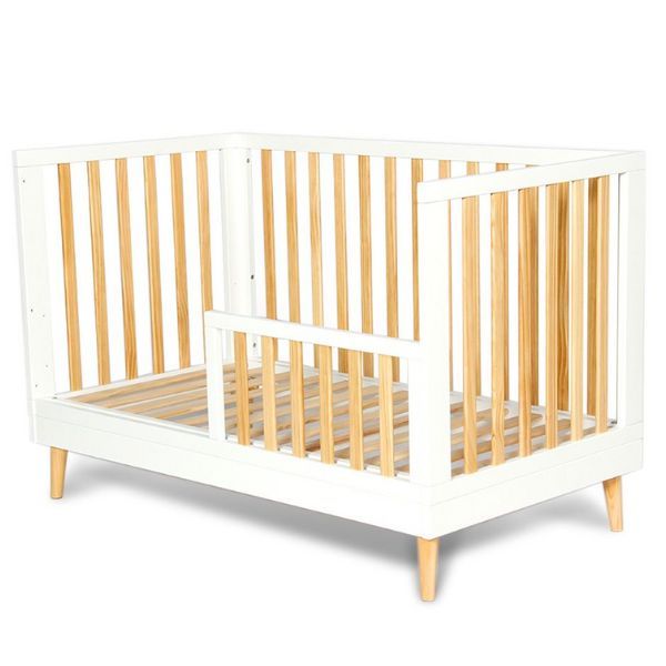 Eldita Kent Cot White/Natural with Mattress + Kent Chest