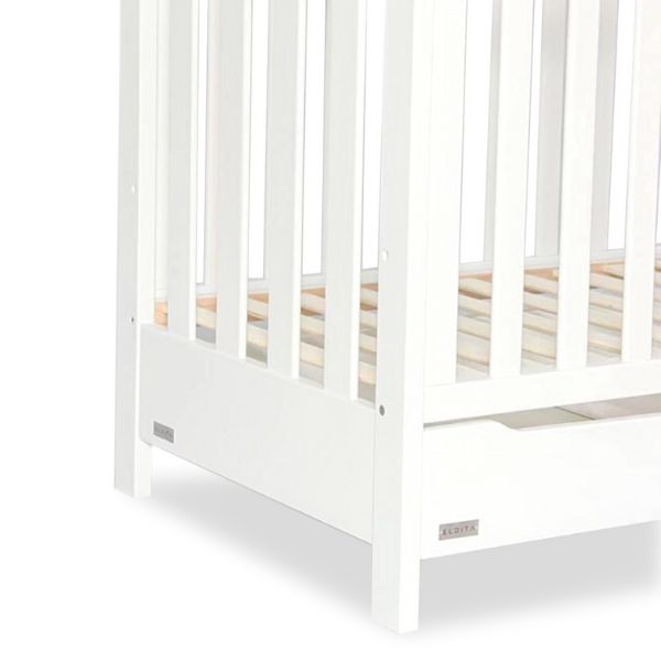 Eldita Oxford Classic Cot with Mattress + Versatile Chest