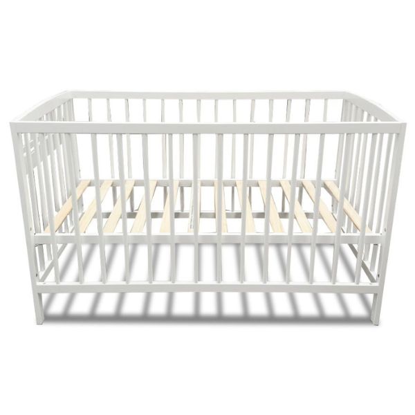Eldita Santorini Cot White/White with Sweet Pea Mattress