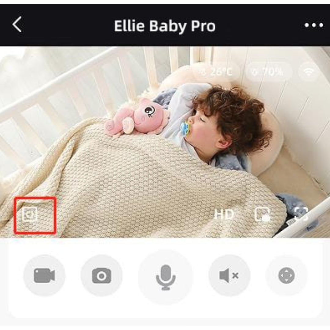 Ellie Baby Pro Baby Camera Pink