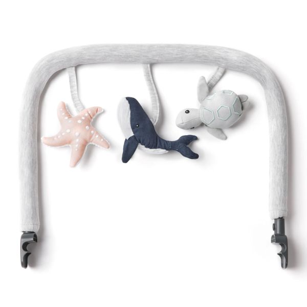 Ergobaby Evolve 3 in 1 Bouncer Toy Bar Ocean Wonders Grey