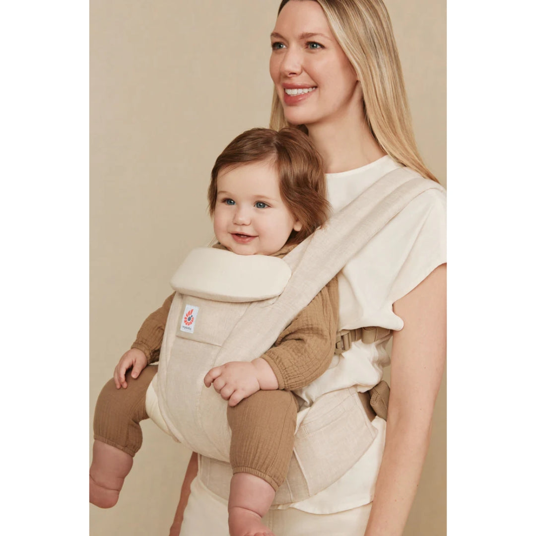 Ergobaby Omni Deluxe All-in-One Linen Baby Carrier Natural Linen