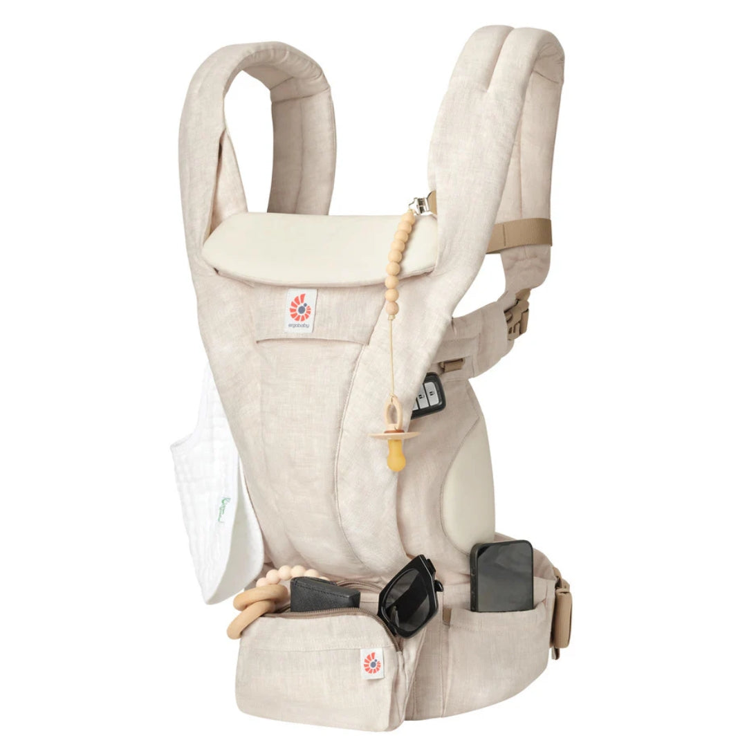 Ergobaby Omni Deluxe All-in-One Linen Baby Carrier Natural Linen